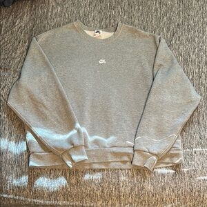 Nike Men's Classic Gray Crewneck Sweater